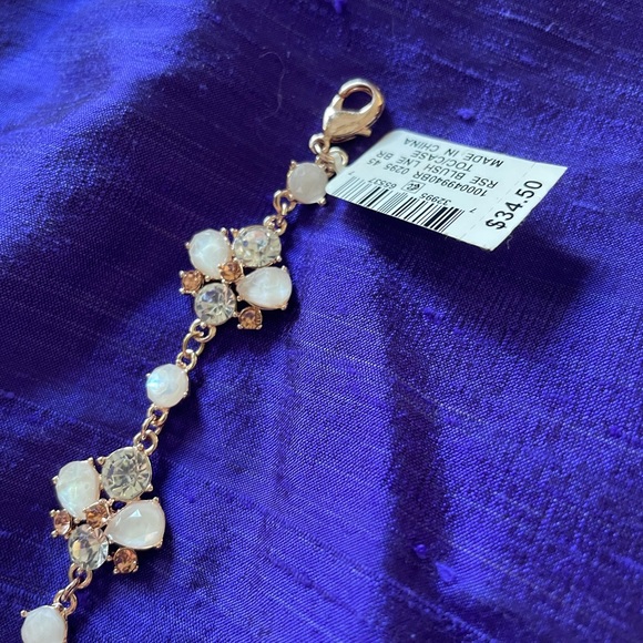 Beautiful bracelet with crystals and faux opals - Picture 3 of 7